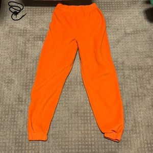 Orange BooHoo Sweatpants